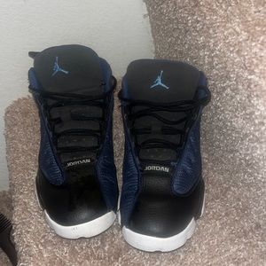 Kids Jordan 13 brave blue for sale  size 2 used